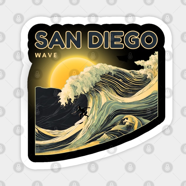 SAN DIEGO WAVE Sticker by Zimny Drań